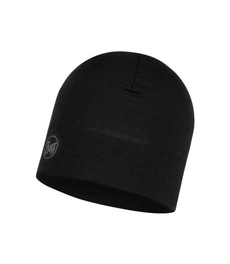 Merino Wool Beanie Black Buff