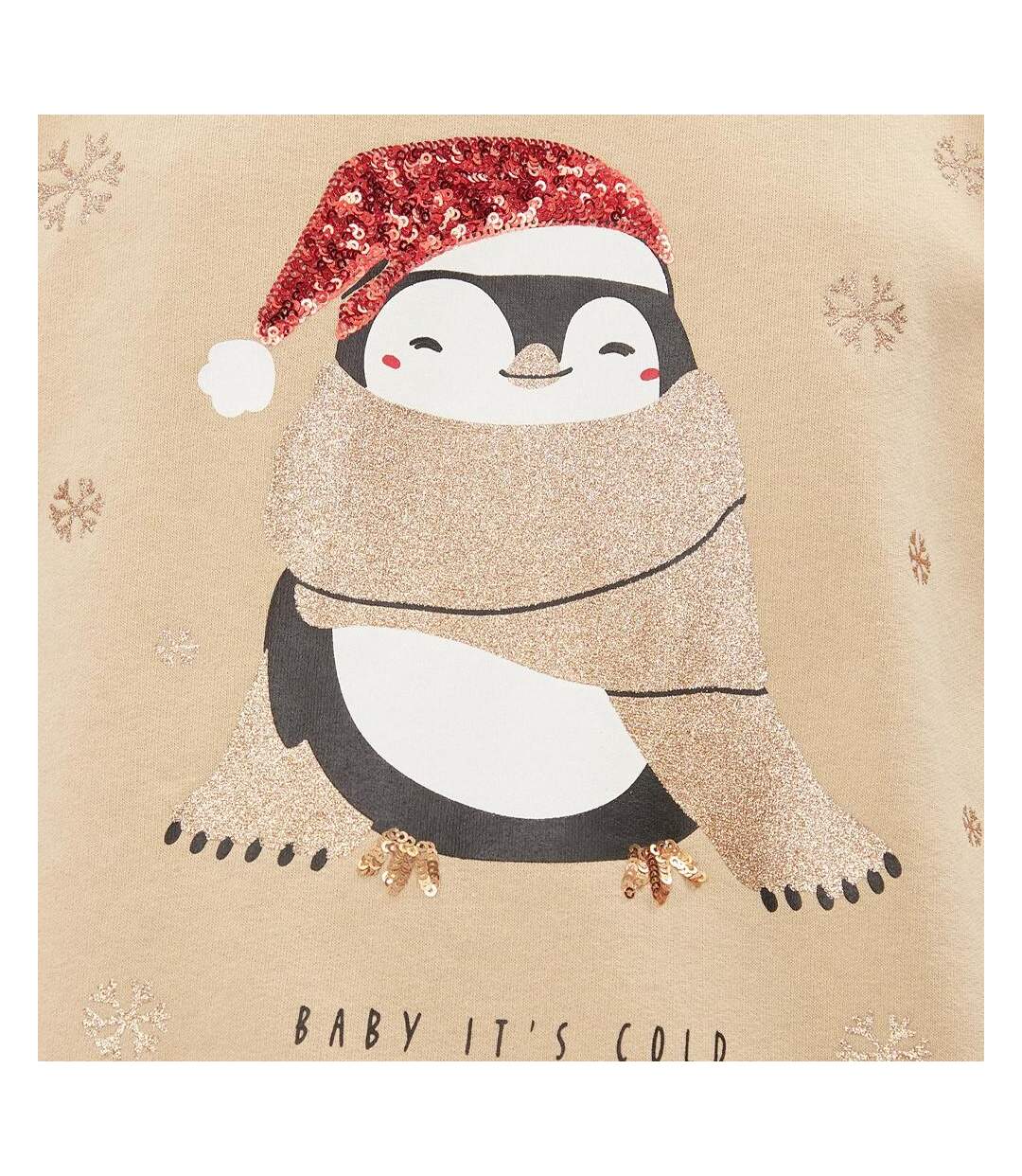 Sweat de noel beige femme only onlyda christmas-2
