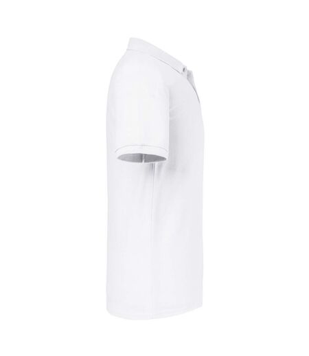 Mens Authentic Eco Piqué Polo Shirt White Russell