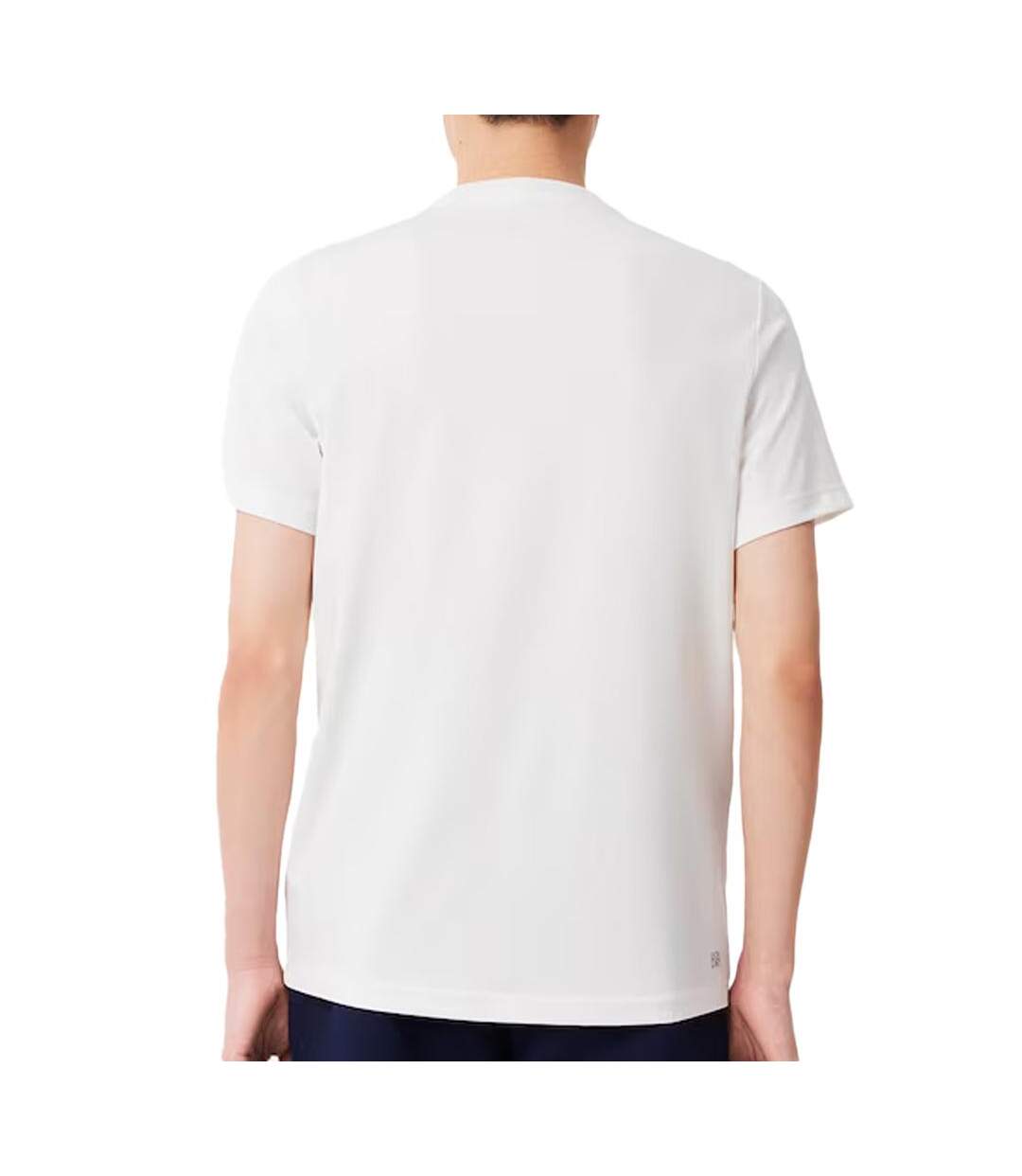 T-shirt blanc homme lacoste th6709001 - m-2