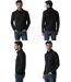 Pull noir à  manches longues avec col en boule et lacet, pour un look décontracté et stylé-3