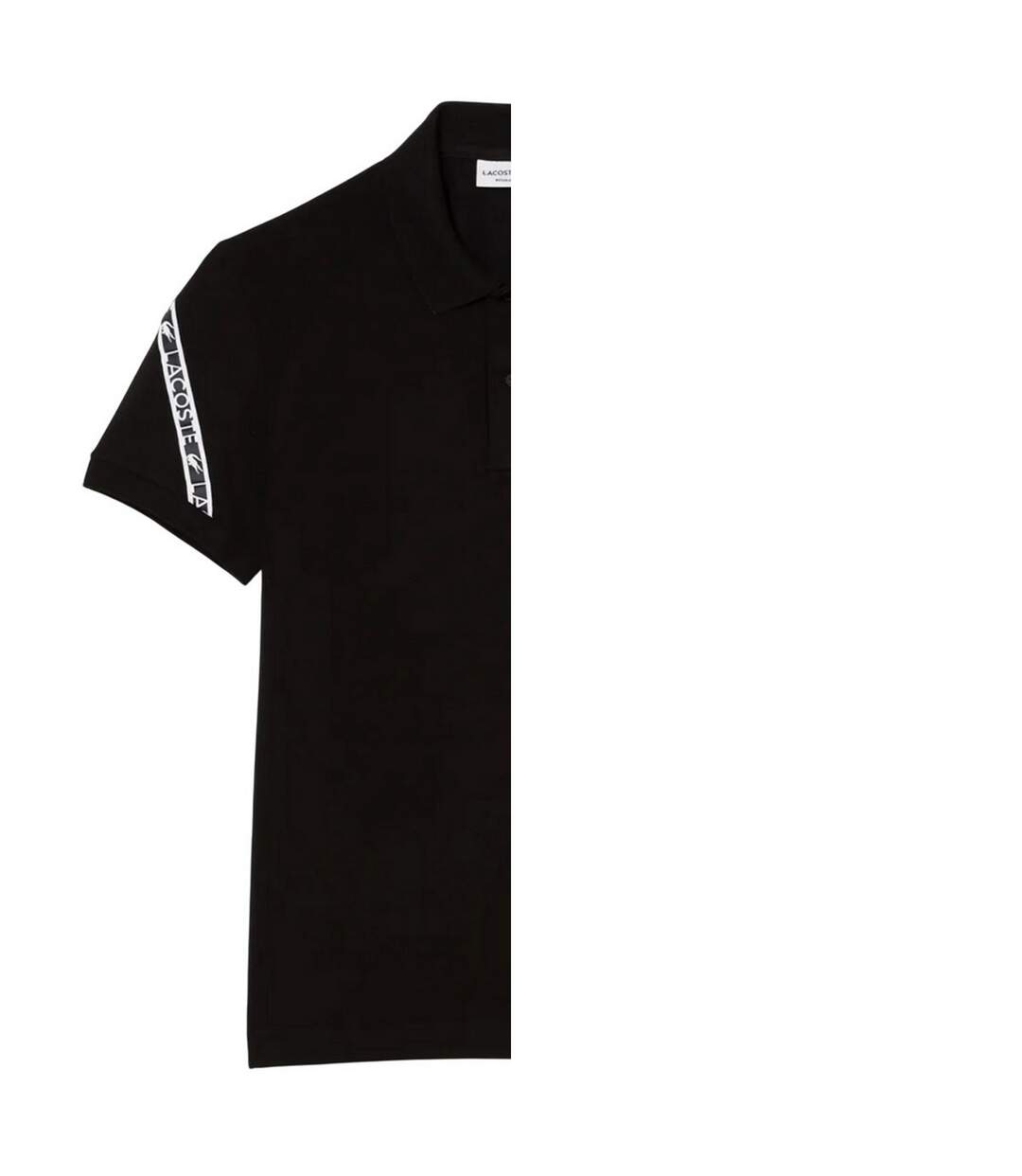 Polo homme noir Lacoste-2