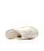 Chaussons blanc femme calvin klein jeans slipper satin moire-4