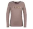 Mayflower NERVAL5GT : Tee-shirt femme grande taille beige à manches longues et col V-5