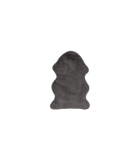 Tapis Imitation Fourrure Kunda 60x90cm Gris