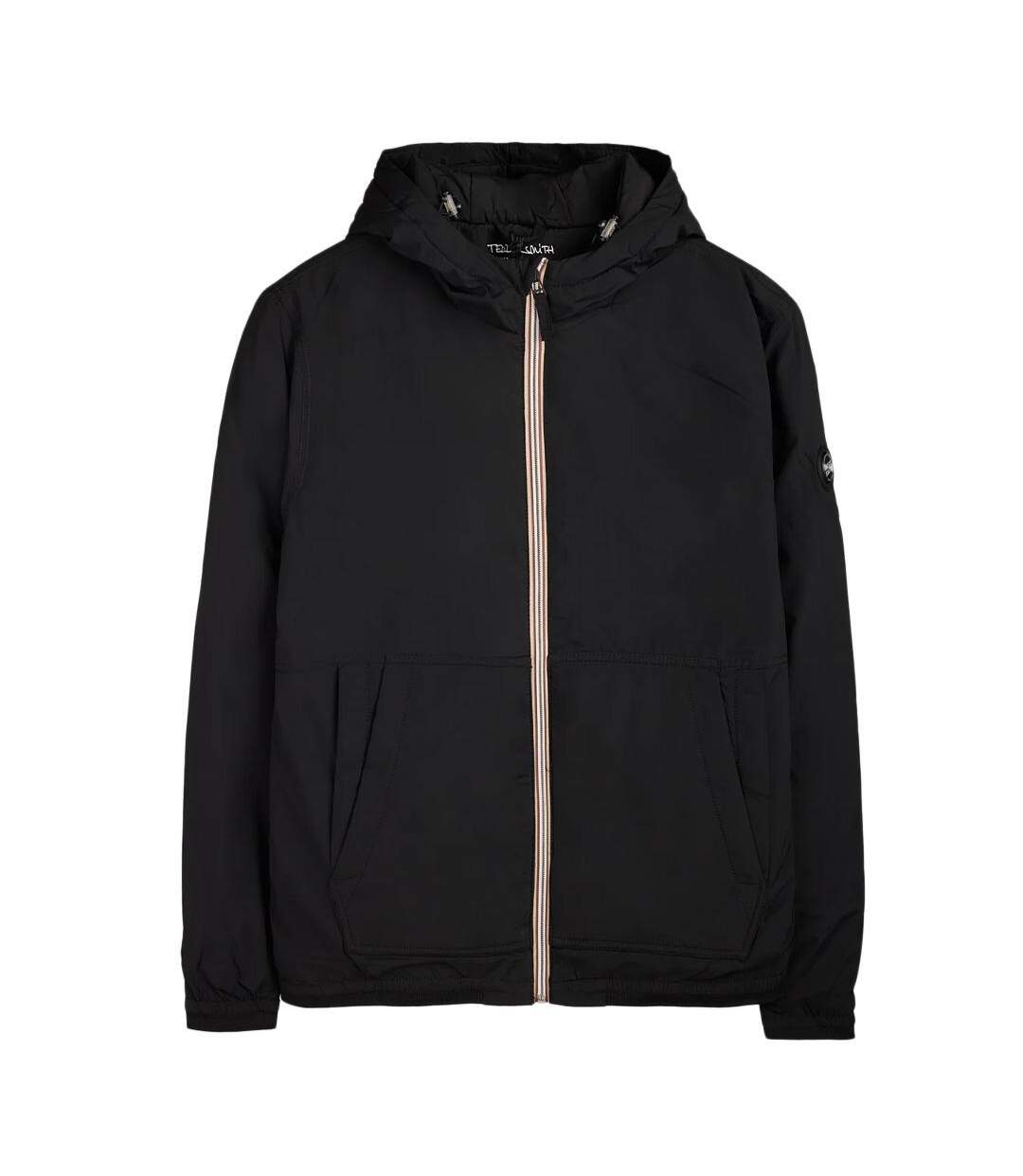 Blouson noir homme teddy smith hector-1