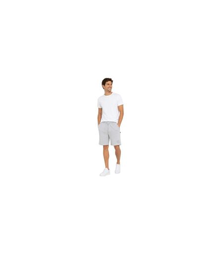 Mens Fleece Plain Sweat Shorts Grey Aquascutum