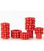 Vase Déco en Céramique Fraise 34cm Rouge-2