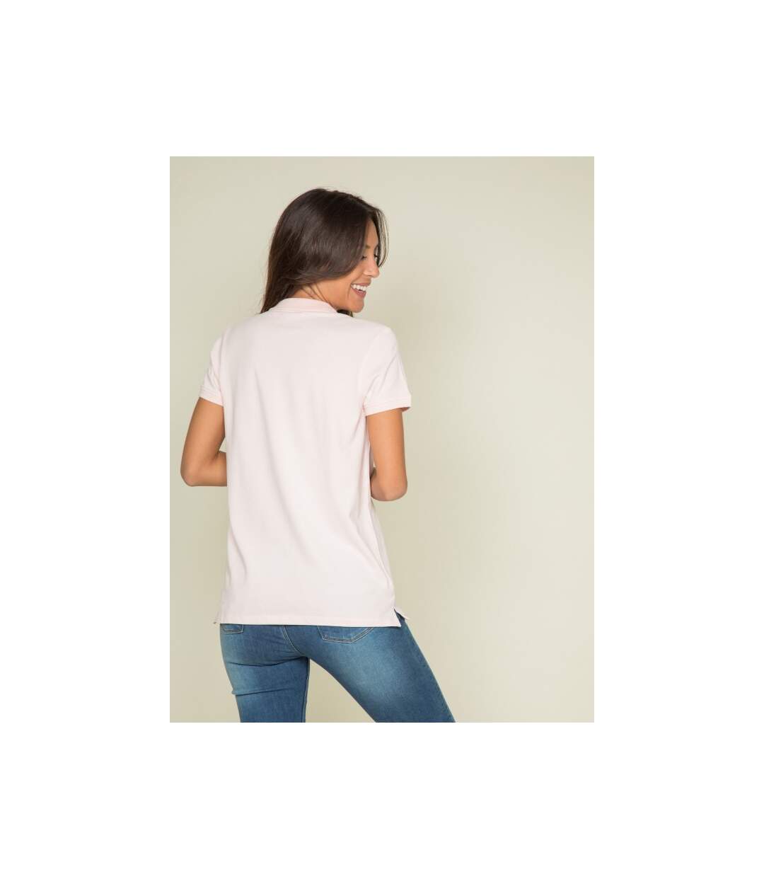 Polo manches courtes en coton piqué FOLORA - Dona X Lisa-2