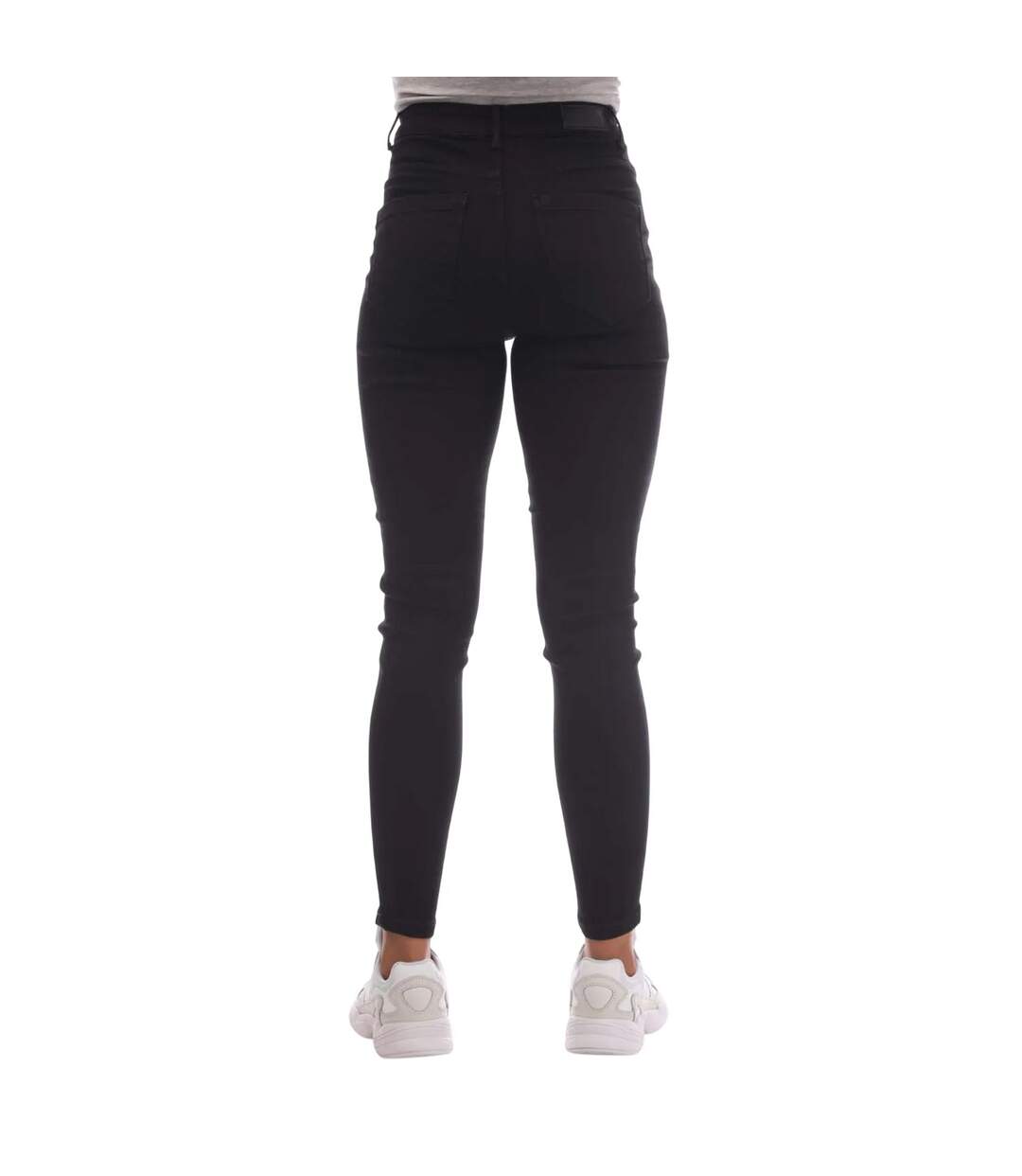 Womens/ladies Sophia High Waist Skinny Jeans Black Vero Moda-2