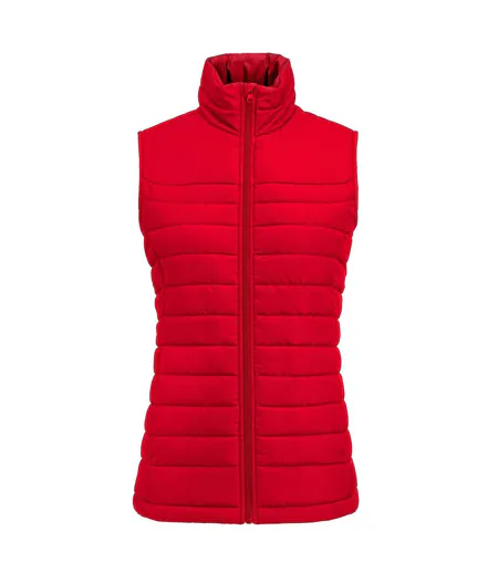 Womens/ladies Arches Padded Bust Gilet Red James Harvest