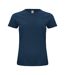 Clique Womens/Ladies Cotton T-Shirt (Navy)