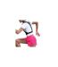 Womens/ladies Aero Swift Pleated Mid Rise Running Shorts Hyper Pink Nike-1