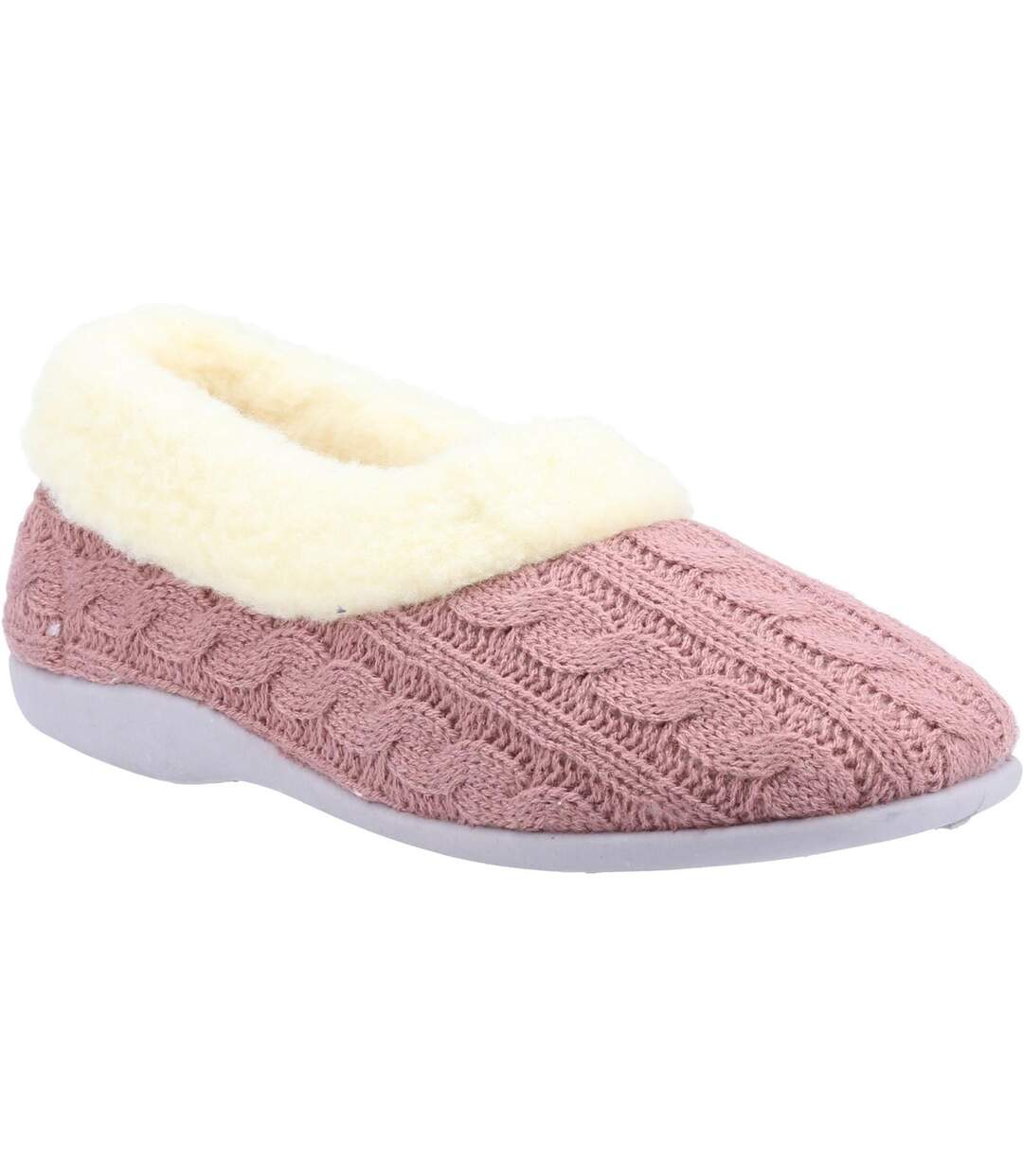 Chaussons sarina femme rose foncé Fleet & Foster-1