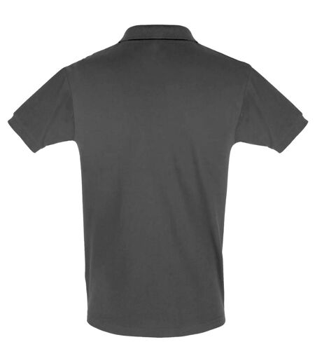 Polo Perfect Homme Gris Foncé Uni SOLS