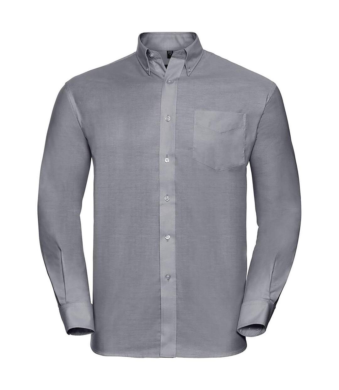 Chemise Manches Longues Homme Gris Russell-1