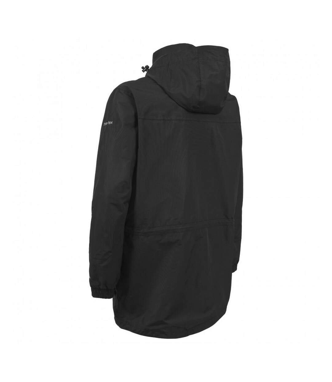 Trespass Mens Edwin Hooded Full Zip Waterproof Coat/Jacket (Black)