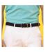 Asquith & Fox Mens Two Colour Stripe Braid Stretch Belt (Black/Burgundy) - UTRW5539-1