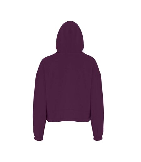 Sweat À Capuche Femme Violet Foncé TriDri