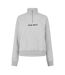Womens/ladies Honeylane Half Zip Sweatshirt Grey Marl Jack Wills-2