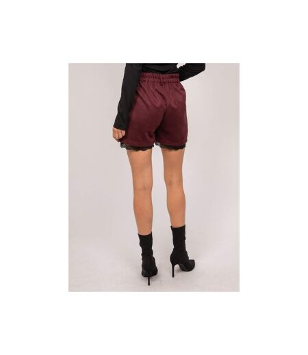 Short effet daim bordure dentelle XABARA - Dona X Lisa