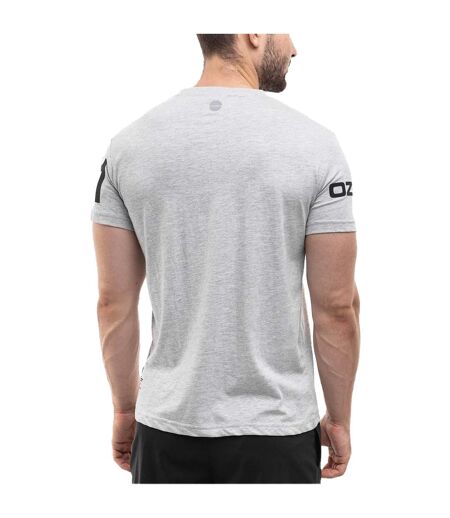 T-shirt Motif/style Imprimé Sur Manche Homme Gris Ozoshi