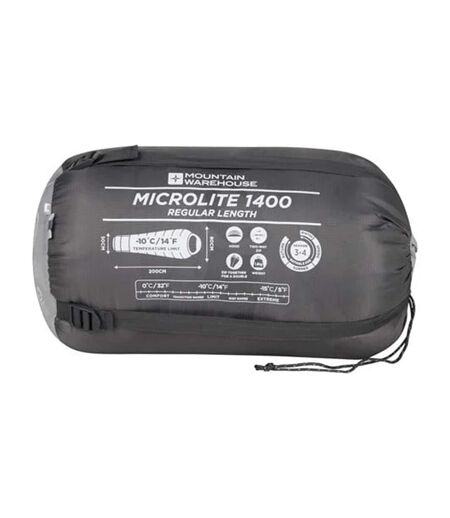 Sac De Couchage 200 Cm Gris Foncé Mountain Warehouse