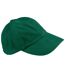 Beechfield Unisex Low Profile Heavy Brushed Cotton Baseball Cap (Pack of 2) (Forest) - UTRW6740