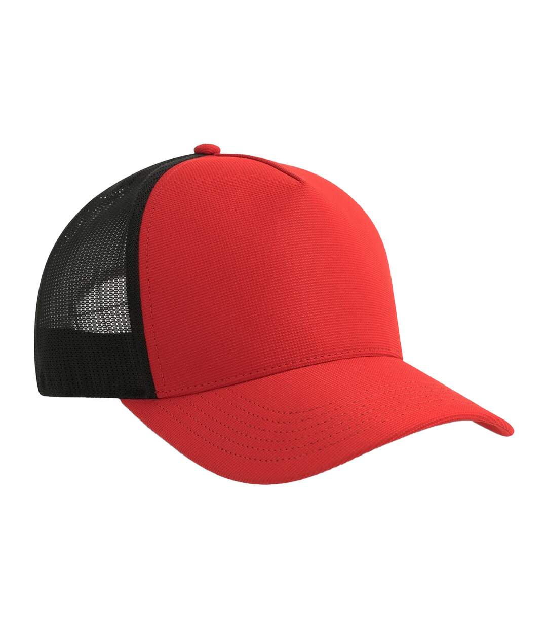 Casquette Trucker Motif/style 5 Panneaux Dempo Rouge Noir Atlantis Headwear-2