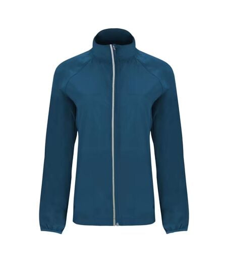 Womens/ladies Glasgow Packaway Slim Windbreaker Moonlight Blue Roly