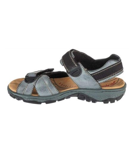 Sandales Style Détail Contrasté Femme Bleu Rieker
