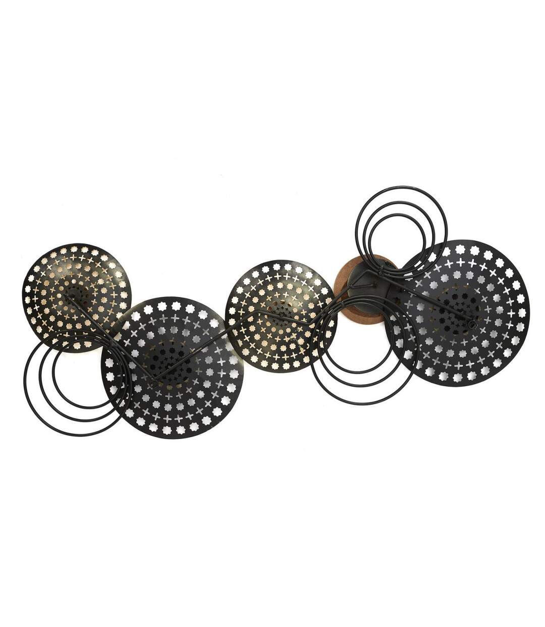 Décoration Murale en Métal Mirage 63cm Noir & Doré-2