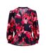 Womens/ladies Chiara V Neck Regular Blouse Blackout Multicoloured French Connection-2