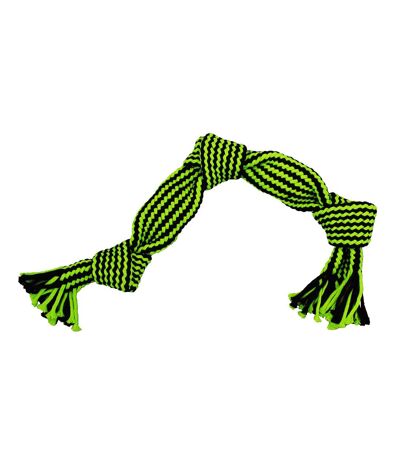 Jolly Pets Rope Dog Toy (Green/Black) (L, XL) - UTTL5297