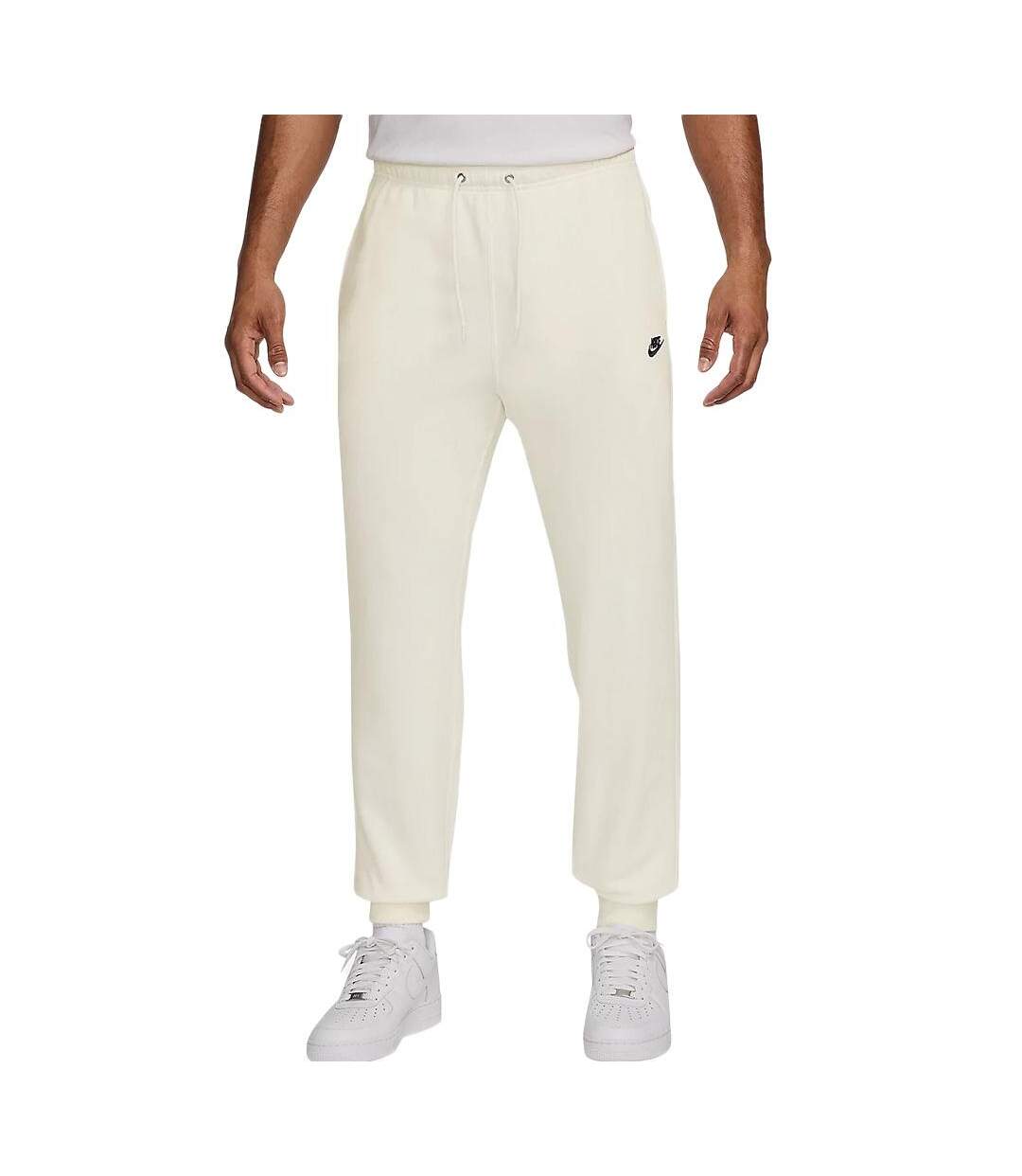 Jogging beige homme nike brooklyn fleece-1