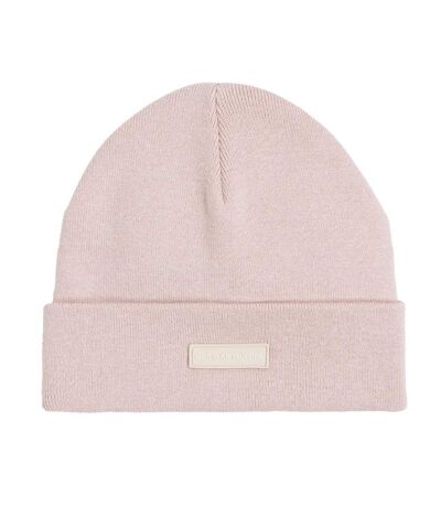 Bonnet Rose Femme Calvin Klein Jeans Patch Beanie - Taille unique