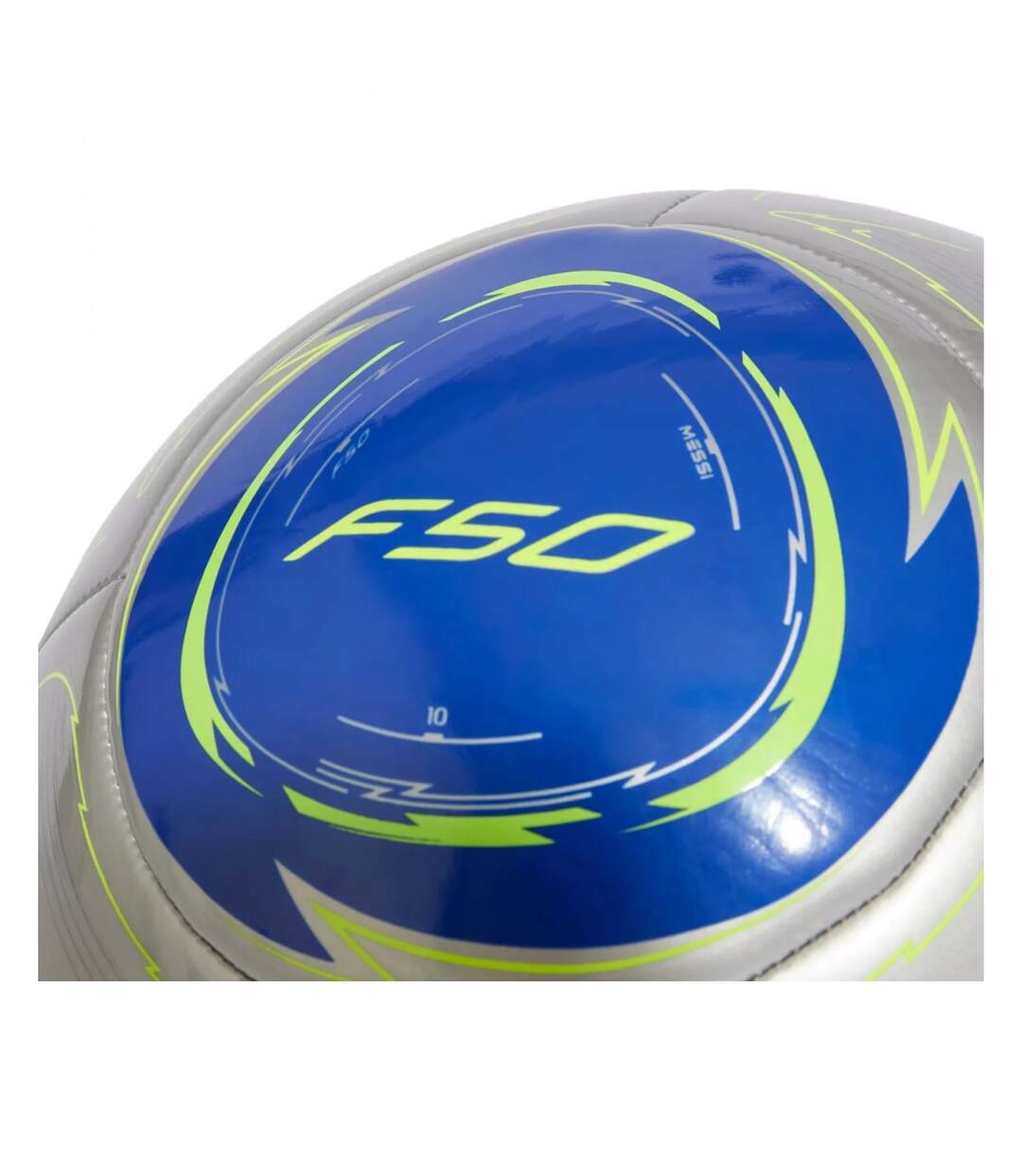 Ballon De Foot Motif/style Imprimé Messi Club Taille 5 Gris Argent Bleu Adidas-3