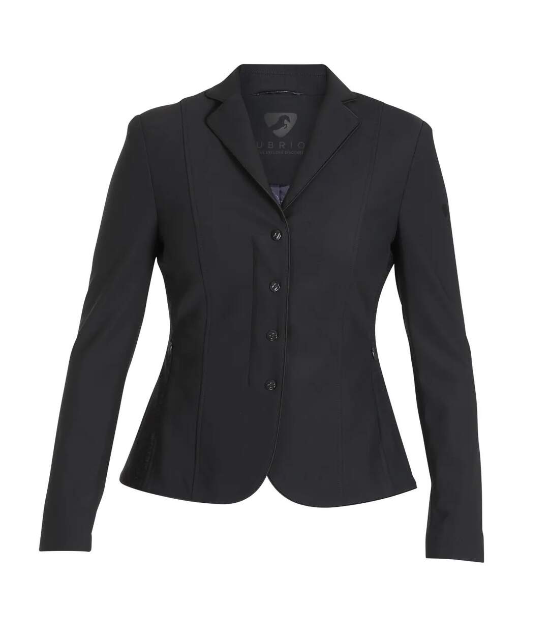 Womens/ladies Stafford Horse Riding Jacket Black Aubrion-1