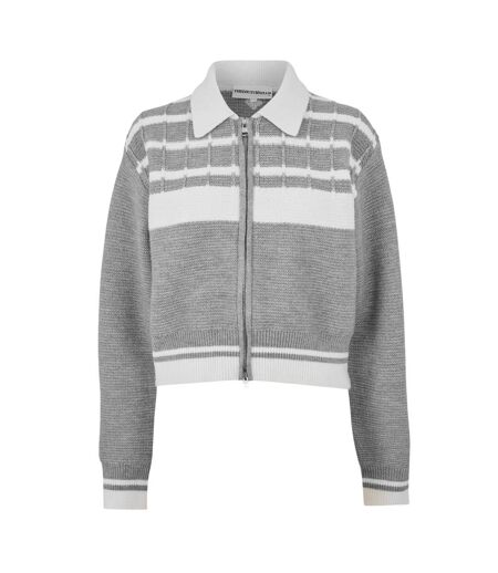 Pull Motif/style Emblème Femme Gris Couture
