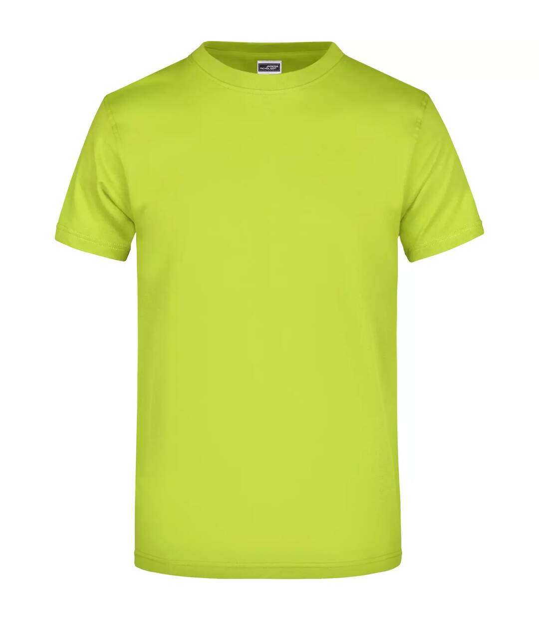 T-shirt Adulte Jaune Fluo James And Nicholson-1