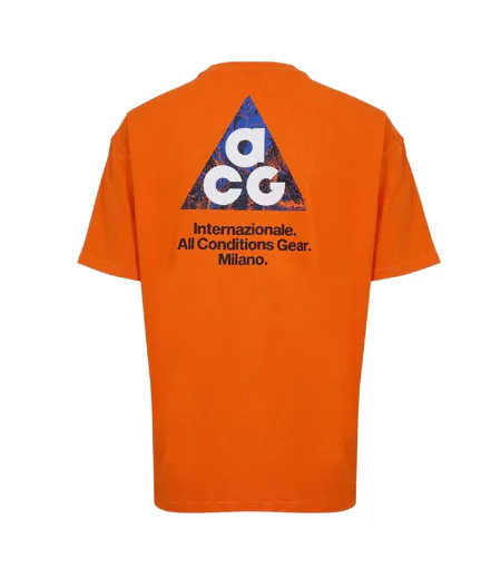 T-shirt Motif/style Inter Milan Acg Adulte Orange Noir Nike