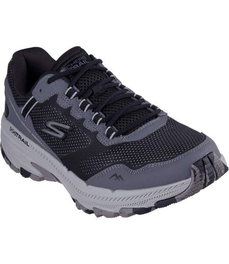 Mens Go Run Trail Altitude 2.0 Marble Rock 3.0 Leather Walking Shoes Black Grey Skechers