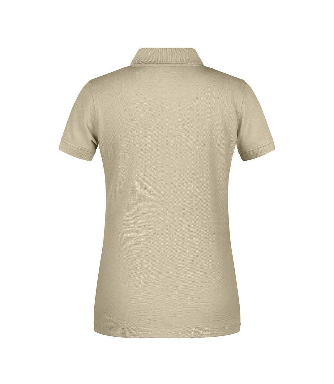 Polo Bio Workwear Femme Beige Gris James And Nicholson-2