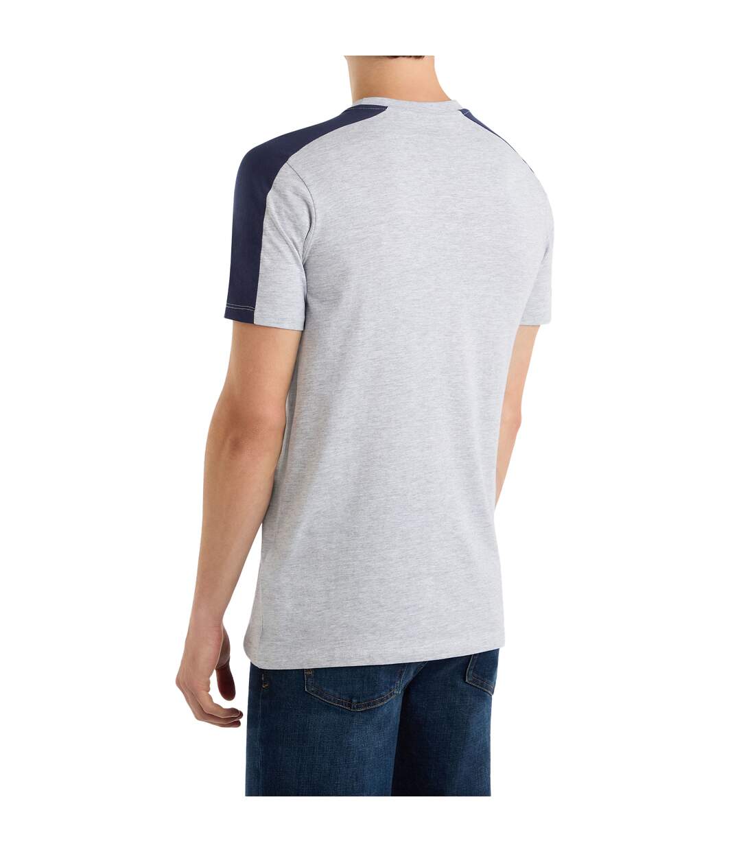 Mens terrace t-shirt light grey marl/peacoat Umbro-2