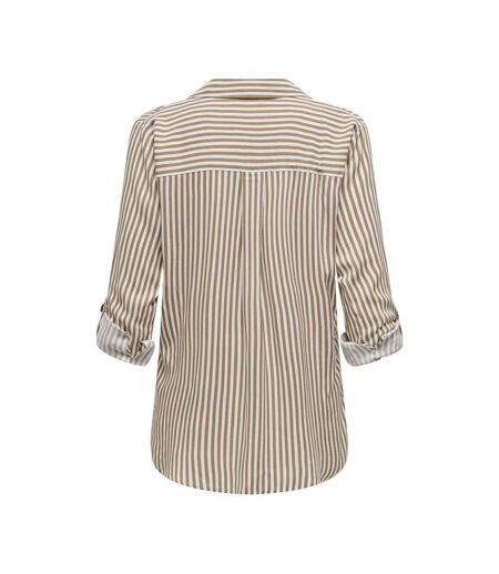 Chemise blanc/camel femme jdy laurel