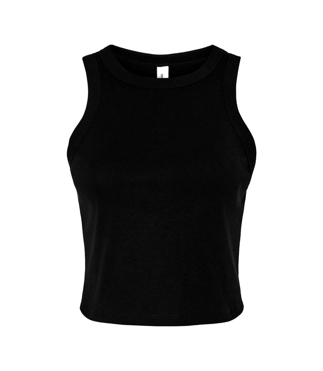Womens/ladies Tank Top Solid Black Blend Bella + Canvas-1
