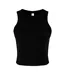 Womens/ladies Tank Top Solid Black Blend Bella + Canvas-1