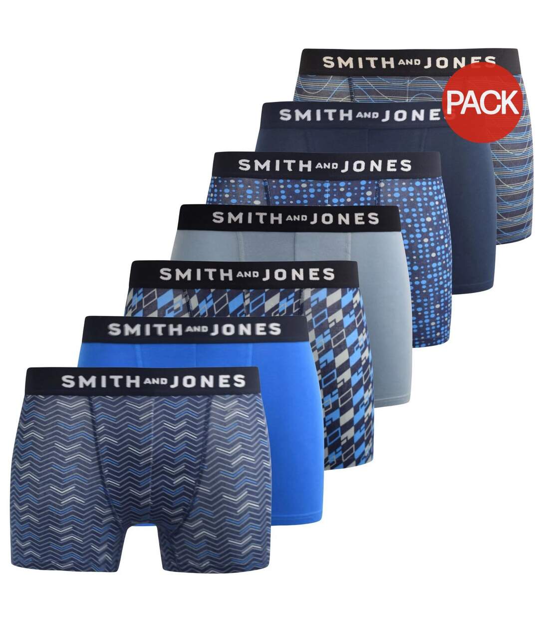 Boxers zyden homme bleu / noir / bleu marine Smith & Jones