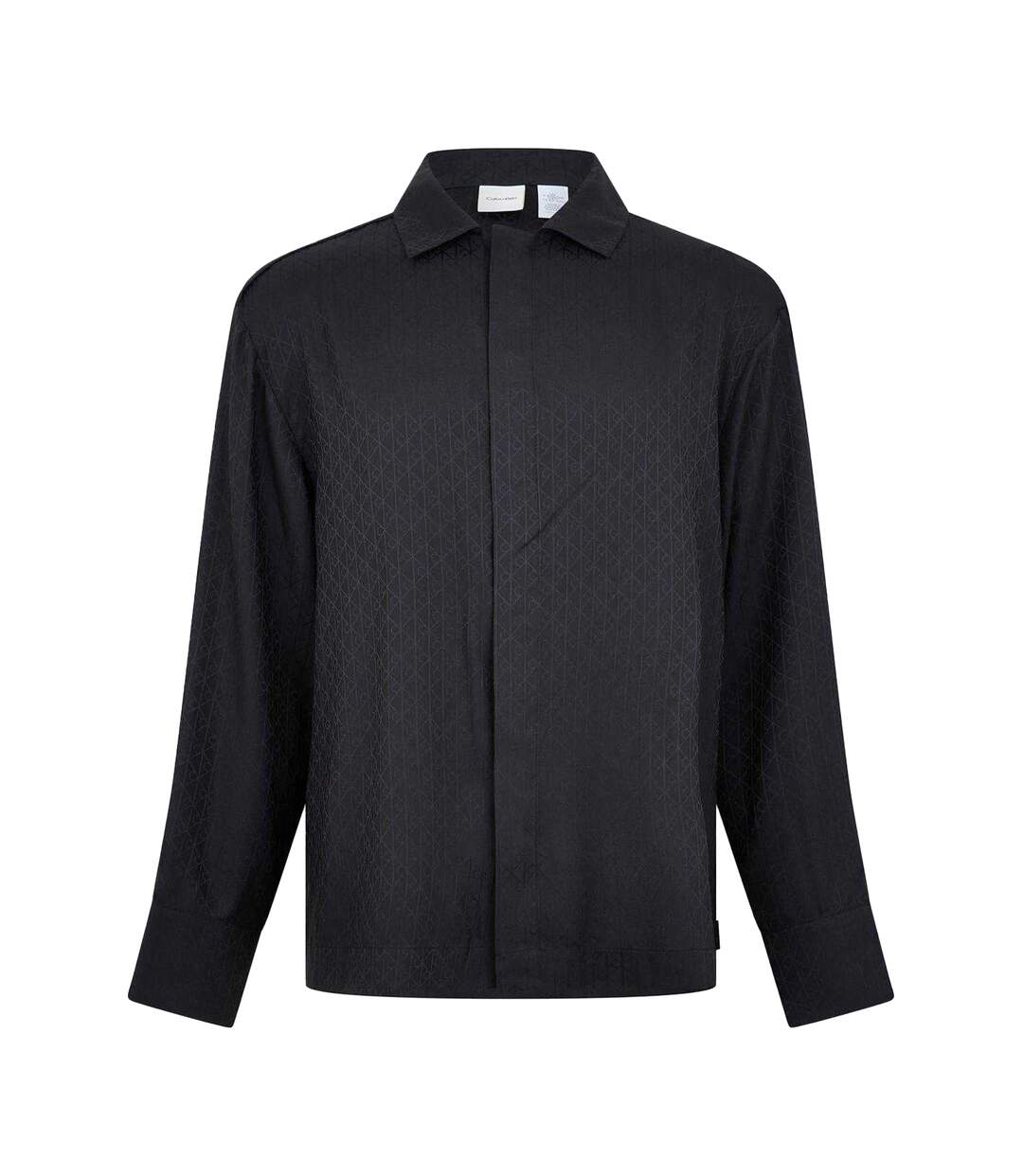 Chemise Manches Longues Motif/style Imprimé Intégral Homme Noir Calvin Klein-1