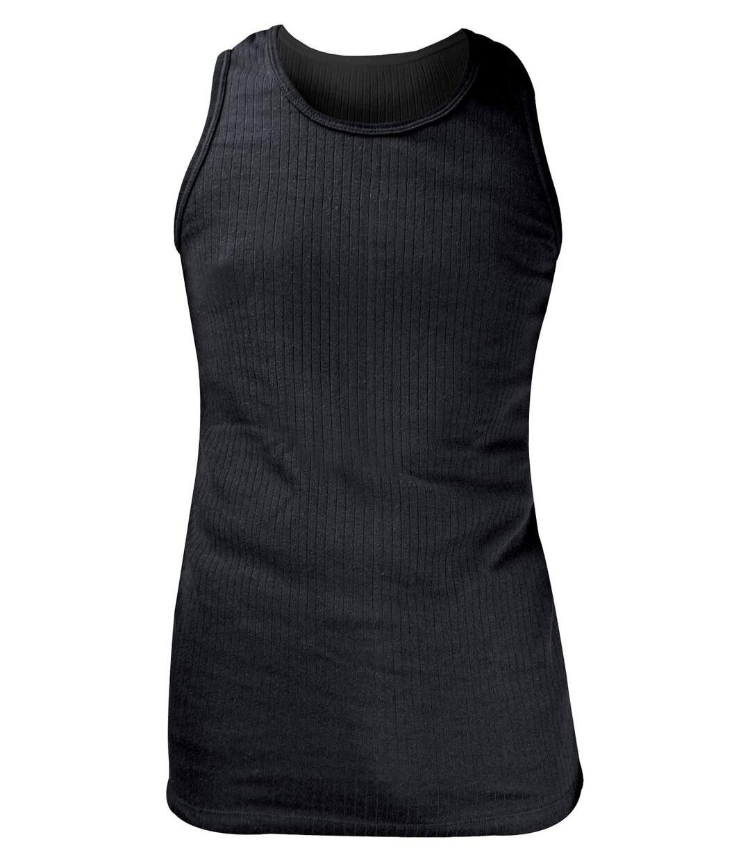 Mens Cotton Thermal Underwear Sleeveless Vest-1